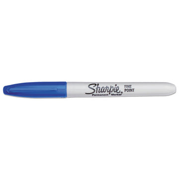 Sharpie® Fine Tip Permanent Marker, Fine Bullet Tip, Blue, Dozen freeshipping - TVN Wholesale